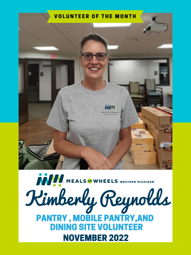 Kimberly Reynolds is the November 2022 volunteer of the month.