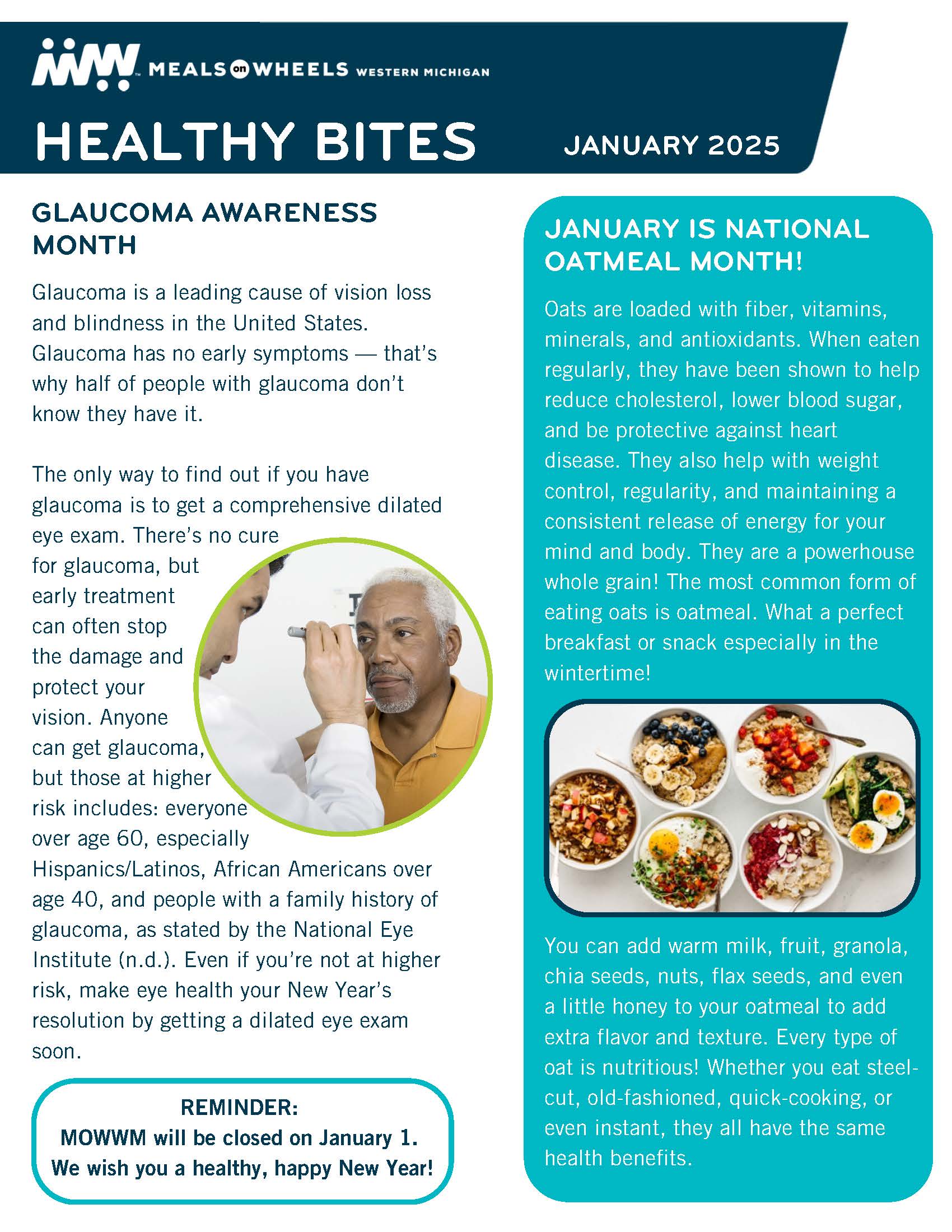 January 2025 Healthy Bites Meals on Wheels Western Michigan