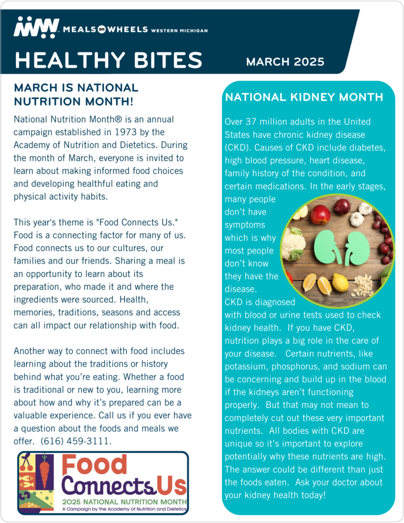 March Healthy Bites: National Kidney Month Feature