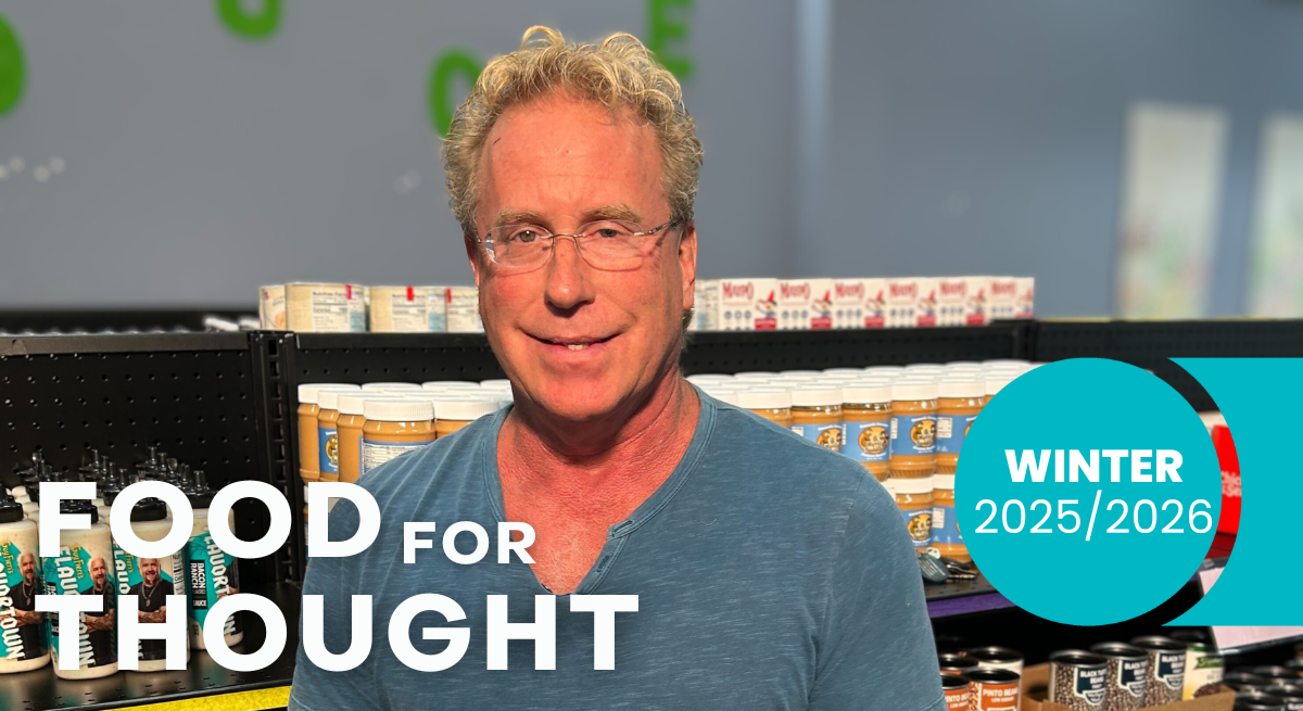 Joel from the Senior Pantry shops as he shares his story.